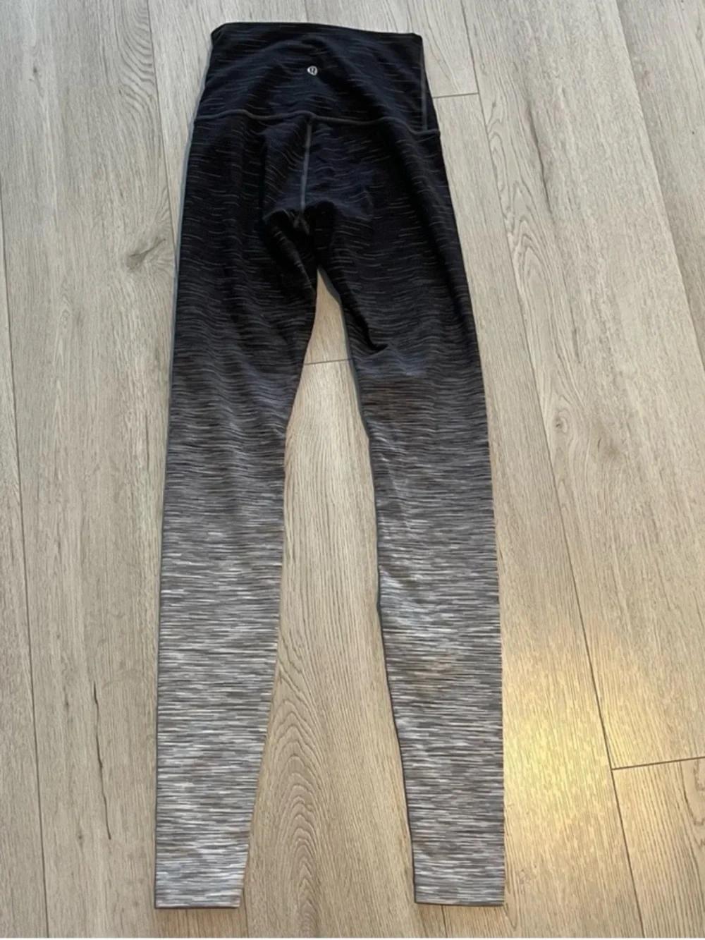 Lululemon Wunder Under Hi-Rise Tight - Black & Grey Ombre Melange 31" Leggings - Picture 8 of 8